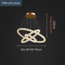 Load image into Gallery viewer, Jillian Sculptural LED Three Tier Crystal Chandelier
