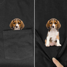 Charger l&#39;image dans la galerie, Beagle Cute Pocket Dog T-Shirt

