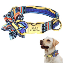 Load image into Gallery viewer, Personalized Artful Bow Collar
