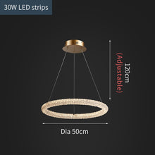 Load image into Gallery viewer, Jillian Sculptural LED Three Tier Crystal Chandelier
