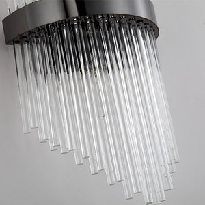 Diana Tapered Crystal And Gold Ring Wall Lamp