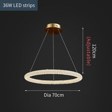 Load image into Gallery viewer, Jillian Sculptural LED Three Tier Crystal Chandelier
