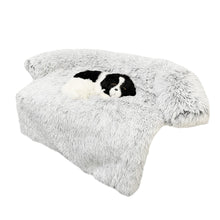 Load image into Gallery viewer, Washable Pet Sofa Couch Dog Bed Calming Blanket Bed
