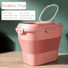 Load image into Gallery viewer, Large Pet Dog Cat Foldable Food Storage Bucket
