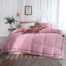 Load image into Gallery viewer, Taavi Embellished Border Quilted Cotton Goose Down Comforter
