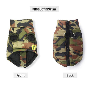 Waterproof Dog Puppy Camo Jacket Coat Vest