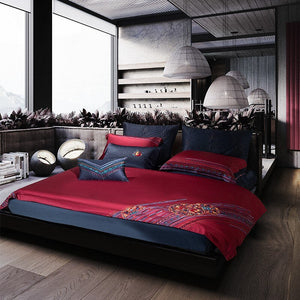 Clennet Luxury Egyptian Cotton Embroidery Duvet Cover Set