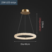 Load image into Gallery viewer, Jillian Sculptural LED Three Tier Crystal Chandelier
