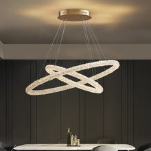 Load image into Gallery viewer, Jillian Sculptural LED Three Tier Crystal Chandelier
