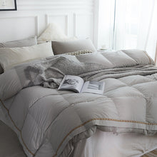 Load image into Gallery viewer, Taavi Embellished Border Quilted Cotton Goose Down Comforter
