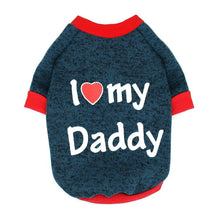 Cargar imagen en el visor de la galería, &quot;I Love My Daddy/Mommy&quot; Dog Autumn Sweatshirt
