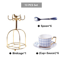 Charger l&#39;image dans la galerie, Arkanola Gold Inlay Porcelain Bone China Tea/Coffee Set
