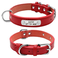Load image into Gallery viewer, Personalized PU Leather Dog Collar
