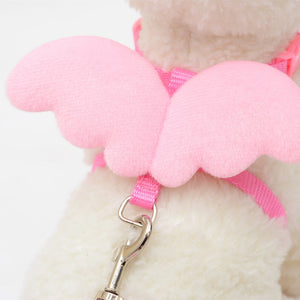 Cute Dog Angel Wings Harness Adjustable Leash