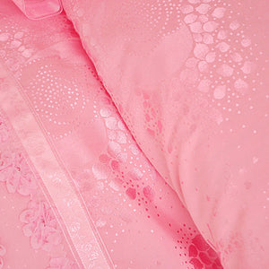 Aaliyah Triple Layered Ruffled Cotton And Lace Duvet Cover And Bed Skirt Set