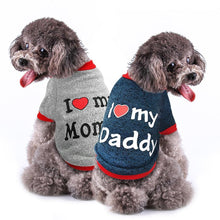 Cargar imagen en el visor de la galería, &quot;I Love My Daddy/Mommy&quot; Dog Autumn Sweatshirt
