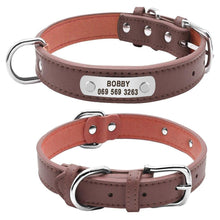 Load image into Gallery viewer, Personalized PU Leather Dog Collar
