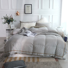 Load image into Gallery viewer, Taavi Embellished Border Quilted Cotton Goose Down Comforter
