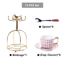Charger l&#39;image dans la galerie, Arkanola Gold Inlay Porcelain Bone China Tea/Coffee Set

