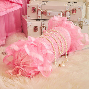 Aaliyah Triple Layered Ruffled Cotton And Lace Duvet Cover And Bed Skirt Set