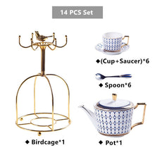 Charger l&#39;image dans la galerie, Arkanola Gold Inlay Porcelain Bone China Tea/Coffee Set
