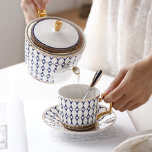 Charger l&#39;image dans la galerie, Arkanola Gold Inlay Porcelain Bone China Tea/Coffee Set
