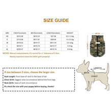 Load image into Gallery viewer, Waterproof Dog Puppy Camo Jacket Coat Vest
