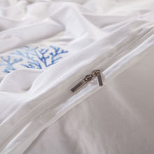 Charger l&#39;image dans la galerie, Amellora Egyptian Cotton Embroidered Tribute Silk Duvet Cover Set

