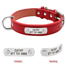 Load image into Gallery viewer, Personalized PU Leather Dog Collar
