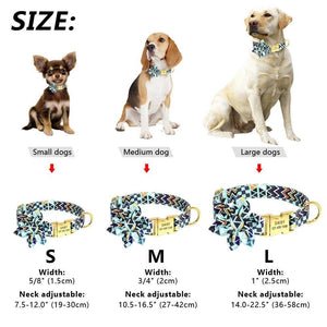 Personalized Artful Bow Collar