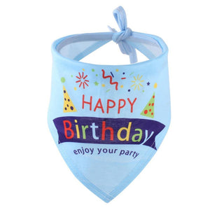 Cute Pet Dog Cat Birthday Bandanas