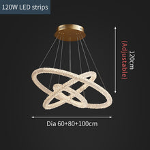 Load image into Gallery viewer, Jillian Sculptural LED Three Tier Crystal Chandelier
