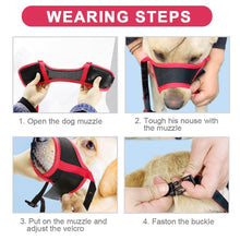 Load image into Gallery viewer, Mesh Nylon Dog Anti-Biting Training Muzzle
