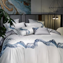 Charger l&#39;image dans la galerie, Amber Embroidered Egyptian Cotton Duvet Cover Set
