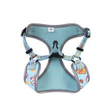 Load image into Gallery viewer, Reflective Anime Adjustable Blue Pikachu Cute Dog Harness and Leash
