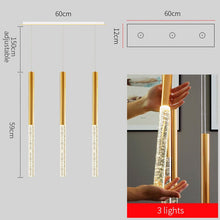 Load image into Gallery viewer, Mya Linear Copper And Crystal Strand Chandelier
