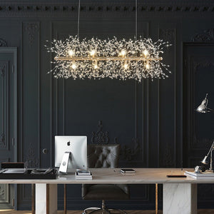 Alice Dandelion Double-Sided Rectangle Crystal Chandelier