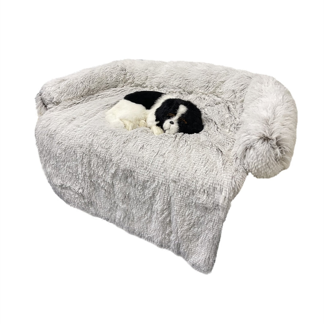 Washable Pet Sofa Couch Dog Bed Calming Blanket Bed