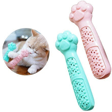 Load image into Gallery viewer, Cat Catnip Toothbrush Toy Interactive Chewing Brush Stick
