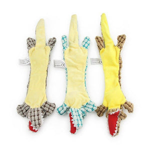 Crocodile Flat Squeaker Toy