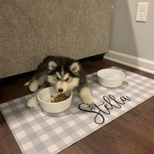 Load image into Gallery viewer, Custom Pet Feeding Placemat Waterproof Dog Food Pad
