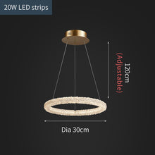 Load image into Gallery viewer, Jillian Sculptural LED Three Tier Crystal Chandelier
