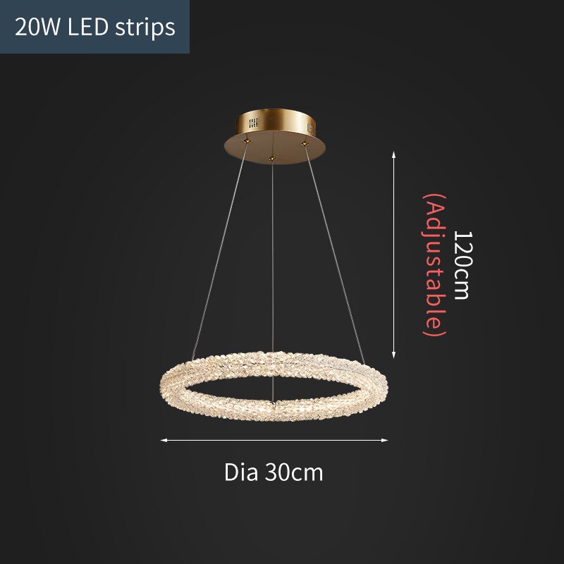 Jillian Sculptural LED Three Tier Crystal Chandelier