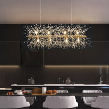 Charger l&#39;image dans la galerie, Alice Dandelion Double-Sided Rectangle Crystal Chandelier
