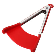 Cargar imagen en el visor de la galería, 2-in-1 Non-stick Heat Resistant Silicone Spatula &amp; Tongs
