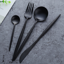 Charger l&#39;image dans la galerie, Arya Black Cutlery Set
