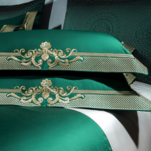 Charger l&#39;image dans la galerie, Cleopatra Veronese Green Luxury Egyptian Cotton Duvet Cover Set
