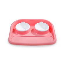 Load image into Gallery viewer, Double Bowl Plastic Feeder
