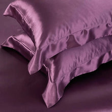Load image into Gallery viewer, Eloise Japanese Violet Luxury Pure Mulberry Silk Bedding Set
