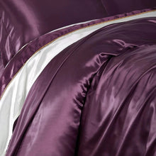 Load image into Gallery viewer, Eloise Japanese Violet Luxury Pure Mulberry Silk Bedding Set
